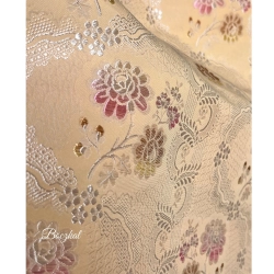 Tkanina stylowa Rococo Versailles Pastel Gold