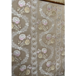Tkanina stylowa Rococo Versailles Pastel Beige
