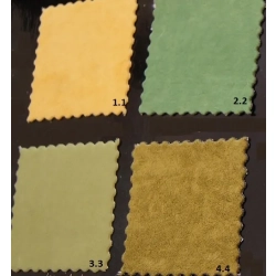 Tkanina flok żółty, kiwi