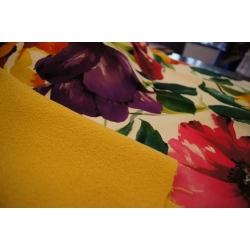 Wełna czesana boucle żółta