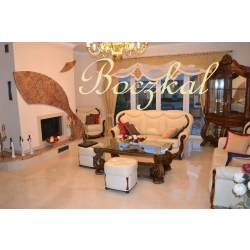 Francuski żakard gobelinowy złoty