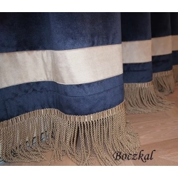 Tkanina stylowa Aksamitny Velvet - granat