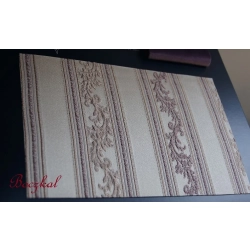 Tkanina stylowa pasy fiolet