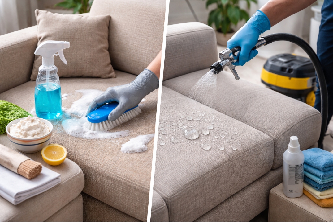Domowe sposoby na czyszczenie tapicerki vs. Profesjonalna impregnacja