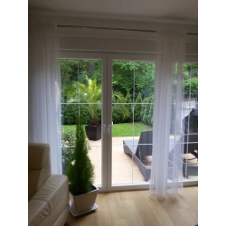 Firanka włoska żakardowa z połyskiem