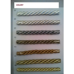 Sznur ozdobny srebrny