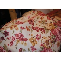 Tkanina bawełniane kwiaty