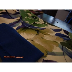 Wełna czesana boucle niebieska