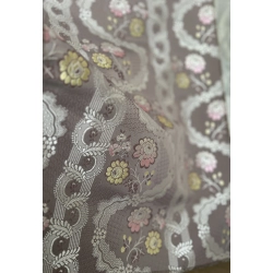 Tkanina stylowa Rococo Versailles Elegance Cendree