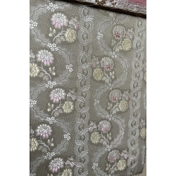 Tkanina stylowa Rococo Versailles Pastel Gris