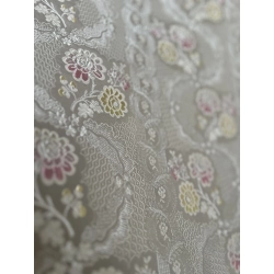 Tkanina stylowa Rococo Versailles Pastel Gris
